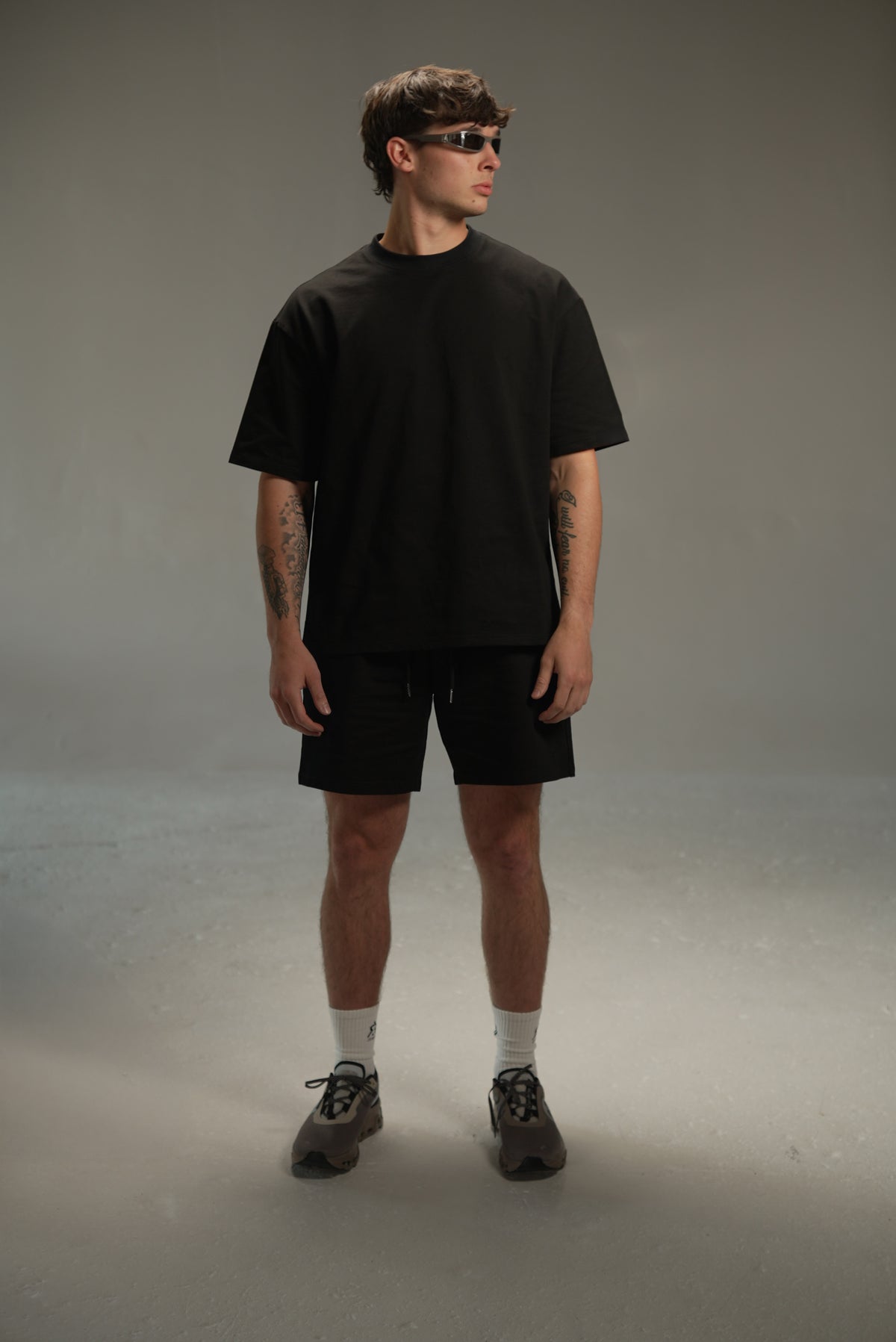 iRARE men’s relaxed sweatshirt in black, styled look