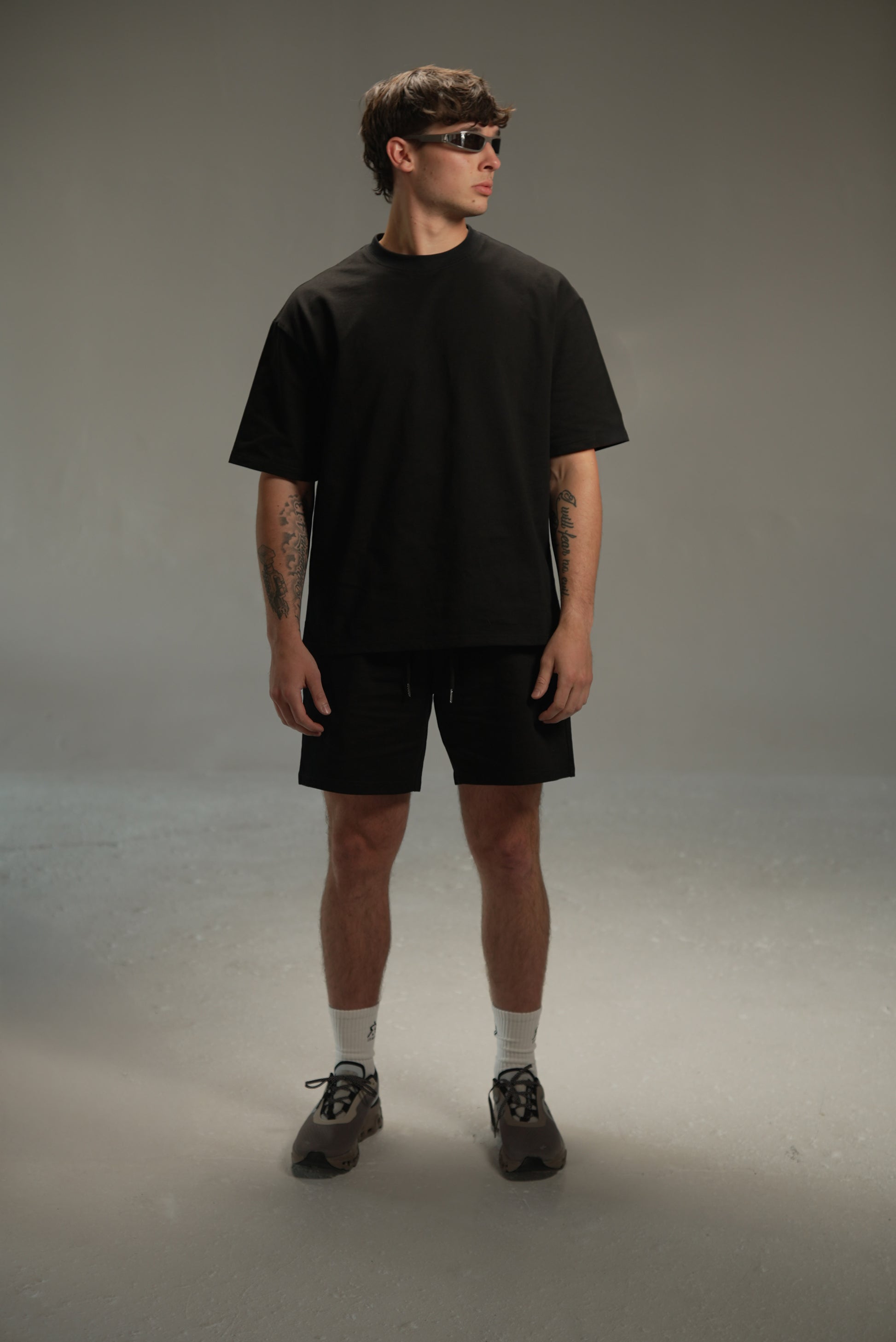 iRARE men’s relaxed sweatshirt in black, styled look